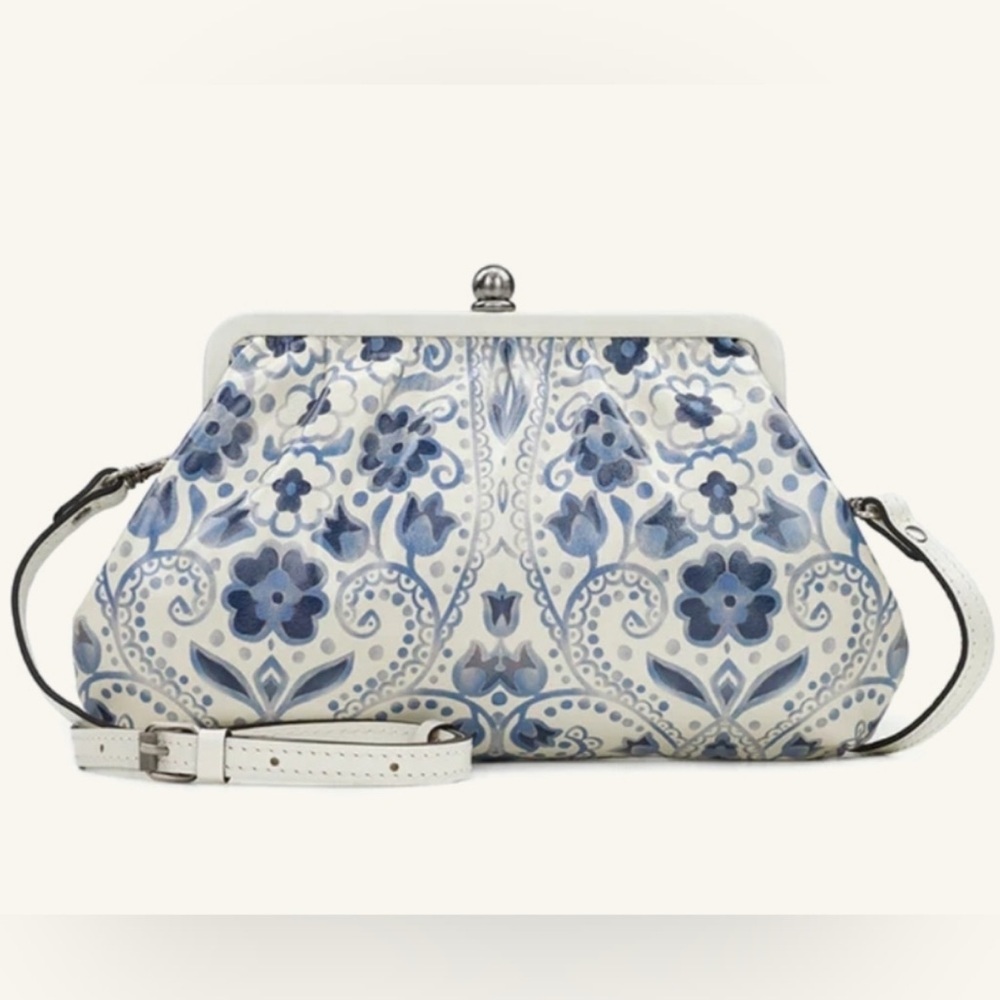 Patricia Nash Leather Crossbody Bag Clutch Ealing Italian Folklore
